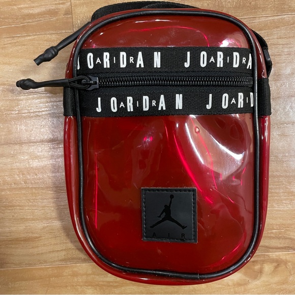 Nike Air Jordan jelly festival crossbody bag red, Rare - Picture 9 of 15